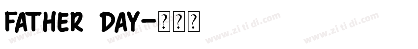 Father Day字体转换